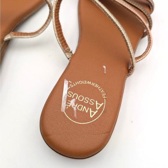 André Assous Nolan Strappy Sandal Women's Metallic Multi Size US8 - Picture 11 of 11
